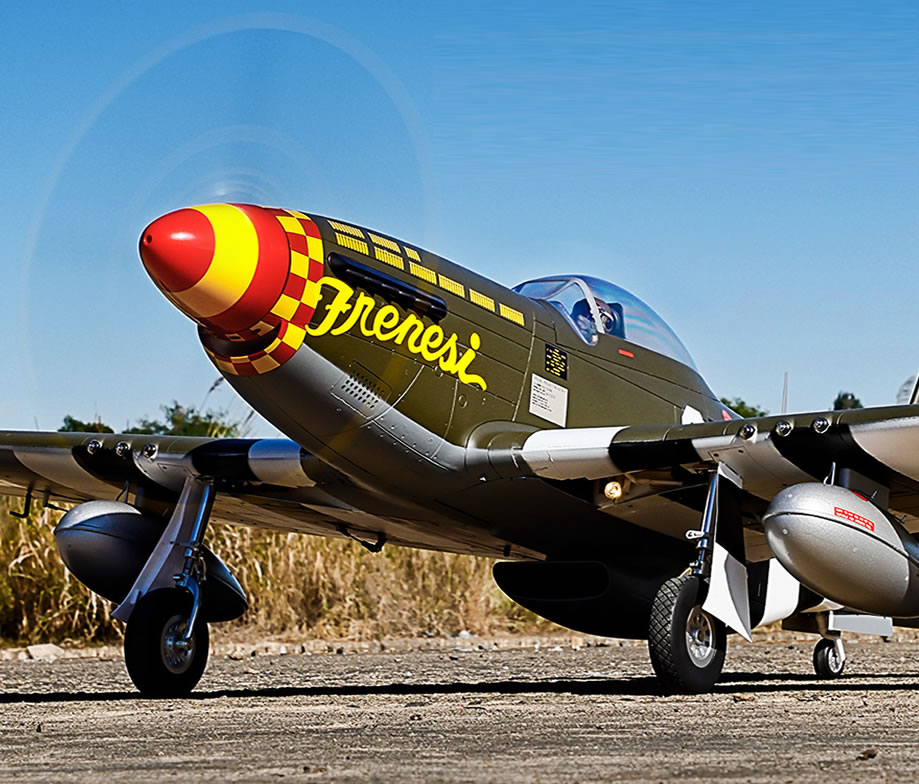 FlightLine P-51D Mustang 1600mm (63 inch) Wingspan - PNP RC Airplane