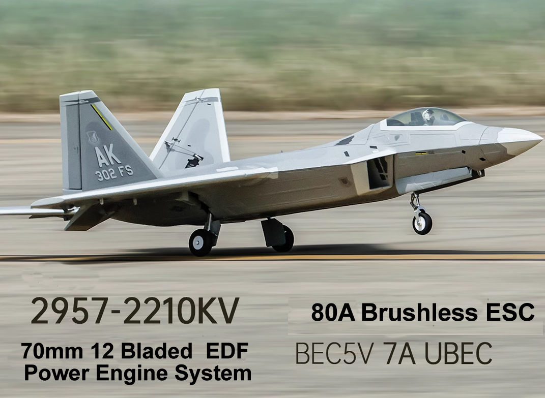 F-22 Raptor 70mm EDF ARF Plus Jet