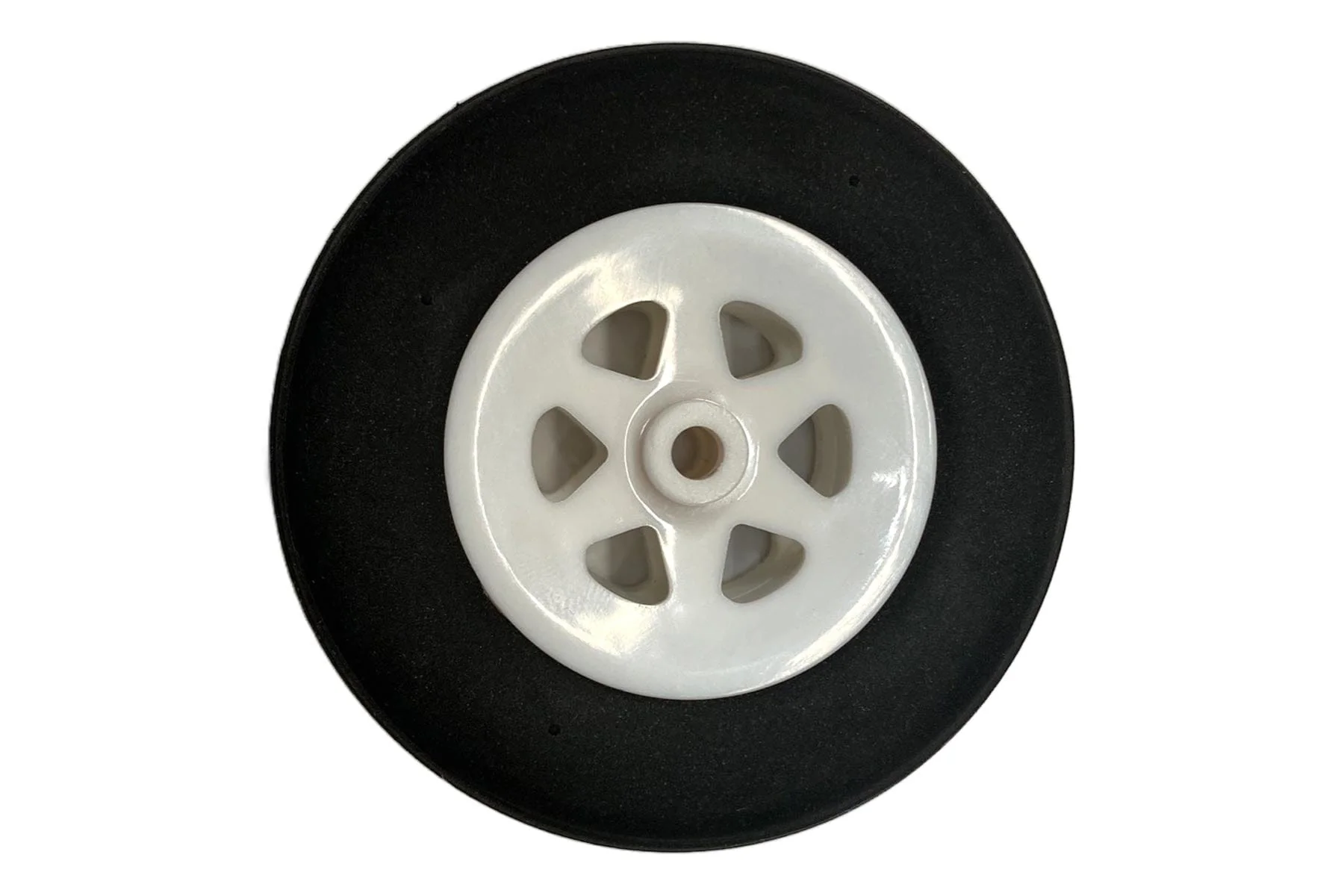 Freewing 65mm (2.55 inch) x 16mm EVA Treaded Wheel for 4.2mm Axle - White