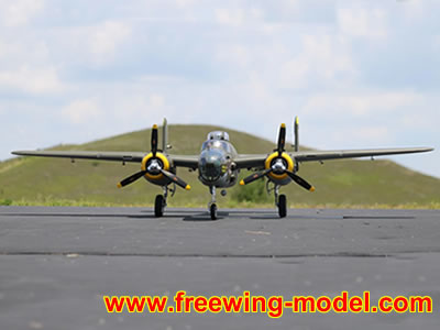 FlightLine B-25J Mitchell Bomber 1600mm PNP RC Airplane