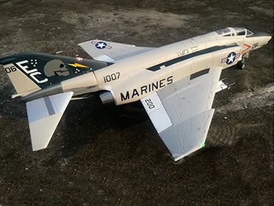 Freewing F-4D Phantom II Grey 90mm EDF 6S PNP Jet