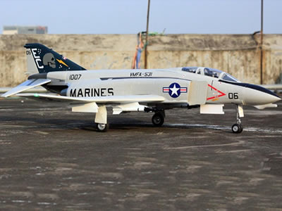 Freewing F-4D Phantom II Grey 90mm EDF 6S PNP Jet