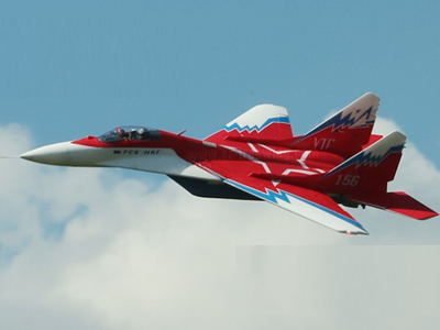Freewing MiG-29 V2 Red OVT Twin 80mm EDF Jet PNP RC Airlane