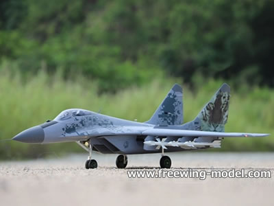 Freewing MiG-29 V2 Fulcrum Digital Camo Twin 80mm EDF Jet PNP RC Airlane