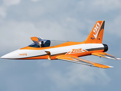 Freewing Zeus v2 90mm EDF Sport ARF Plus Orange Jet RC Airplane